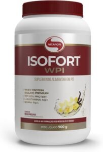 Pote de whey isolado da marca vitafor
