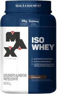 pode de whey isolado da marca max